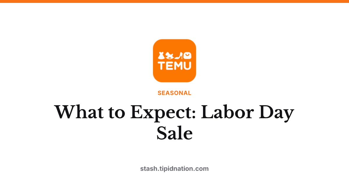 What to Expect: Labor Day Sale