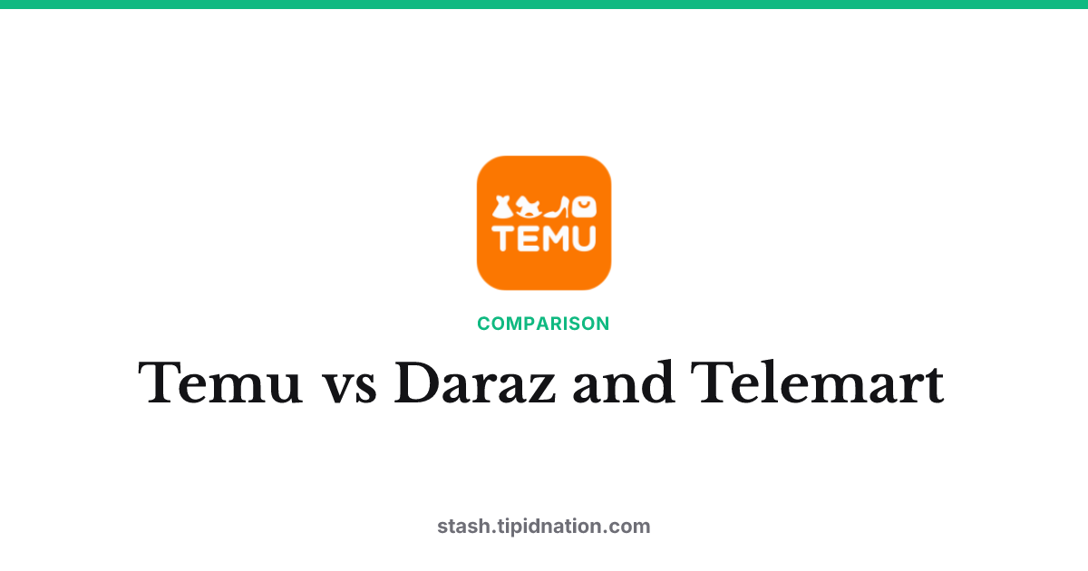 Temu vs Daraz and Telemart