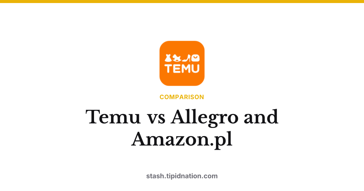 Temu vs Allegro and Amazon.pl