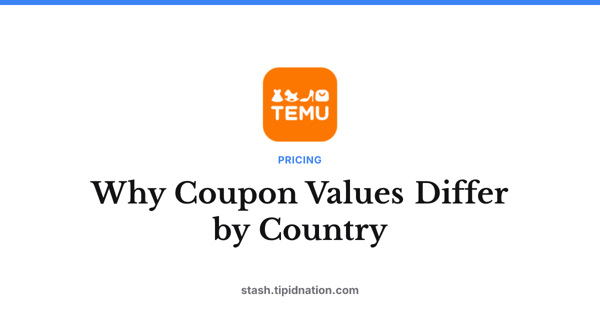 Why Coupon Values Differ by Country
