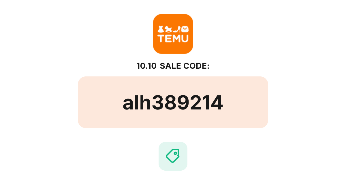 Temu 10.10 Sale Coupon Code, bundle deal, recently verified