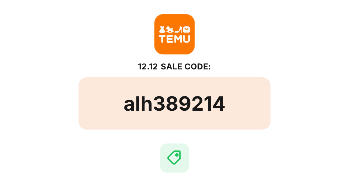 Temu 12.12 Sale Coupon Code, bundle deal, recently verified