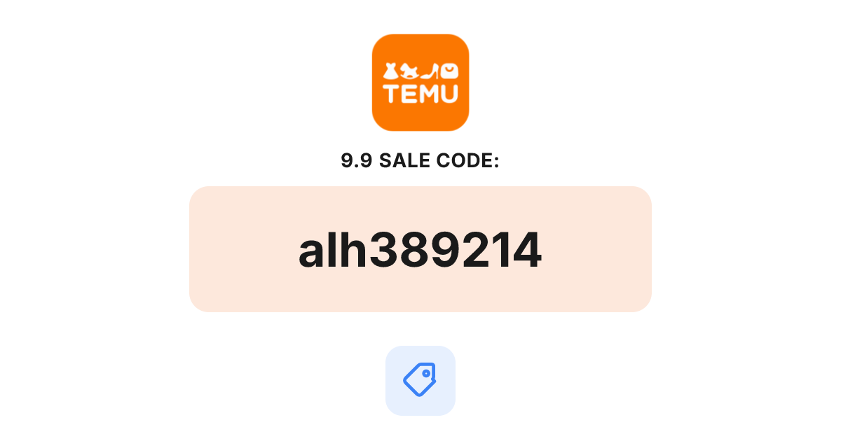 Temu 9.9 Sale Coupon Code, bundle deal, recently verified