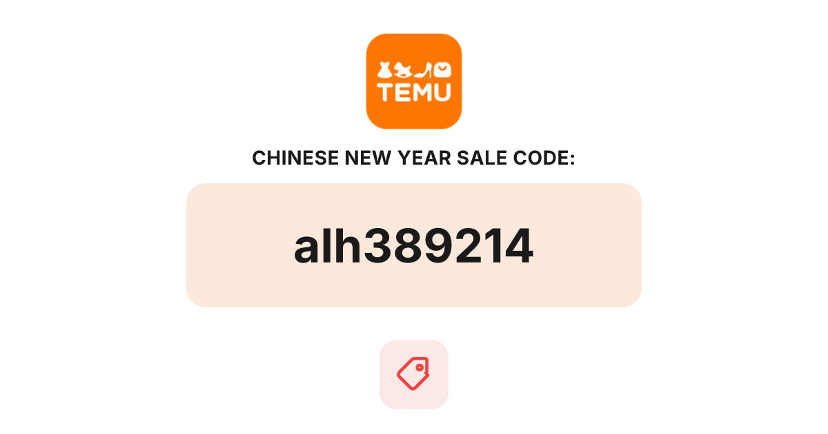 Temu Chinese New Year Sale Coupon Code, bundle deal, recently verified