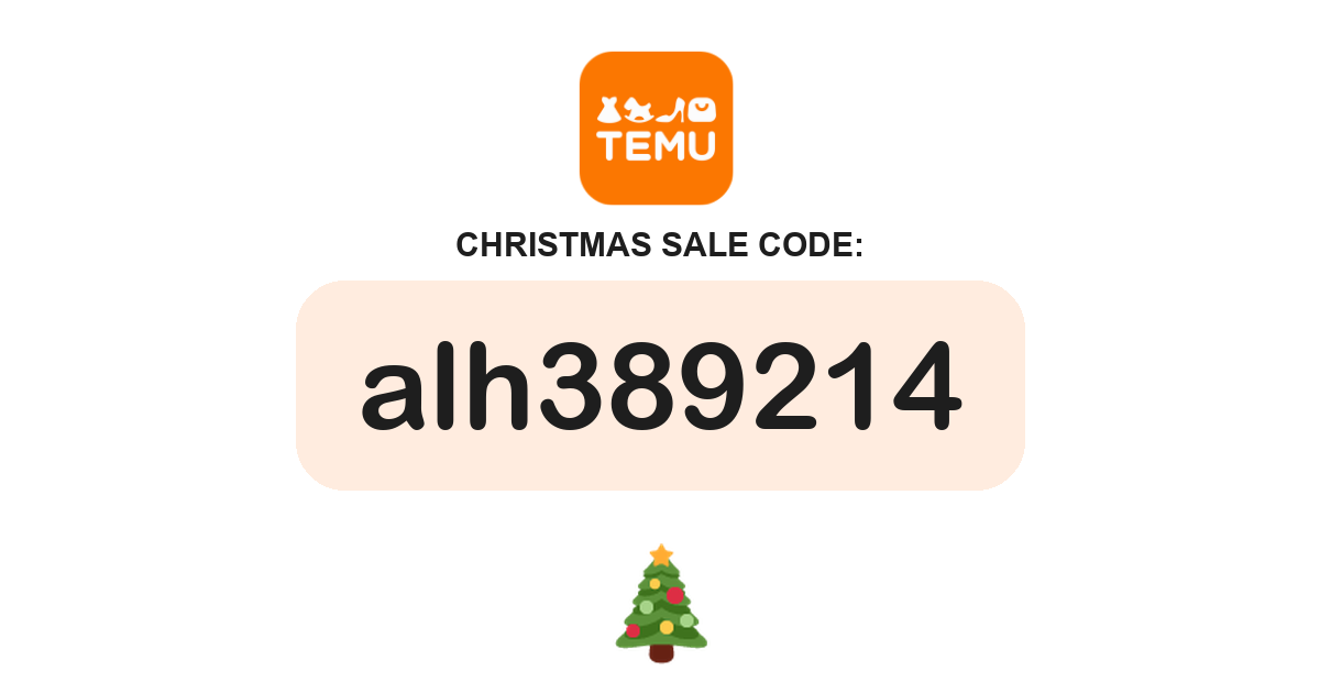 Temu Christmas Sale Coupon Code, bundle deal, recently verified