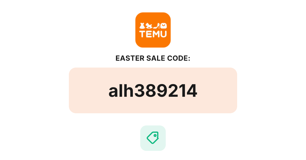 Temu Easter Sale Coupon Code, bundle deal, recently verified