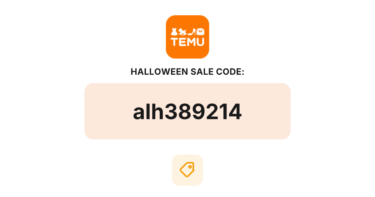 Temu Halloween Sale Coupon Code, bundle deal, recently verified