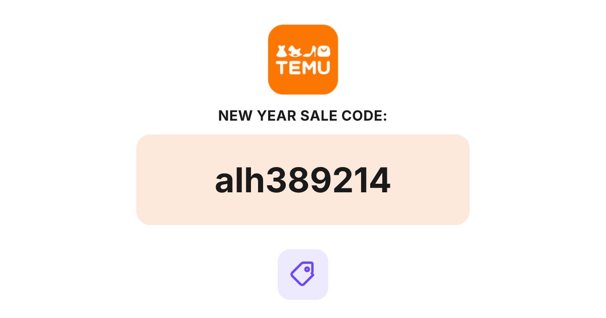 Temu New Year Sale Coupon Code, bundle deal, recently verified