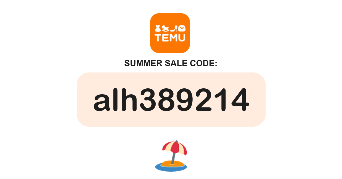 Temu Summer Sale Coupon Code, bundle deal, recently verified