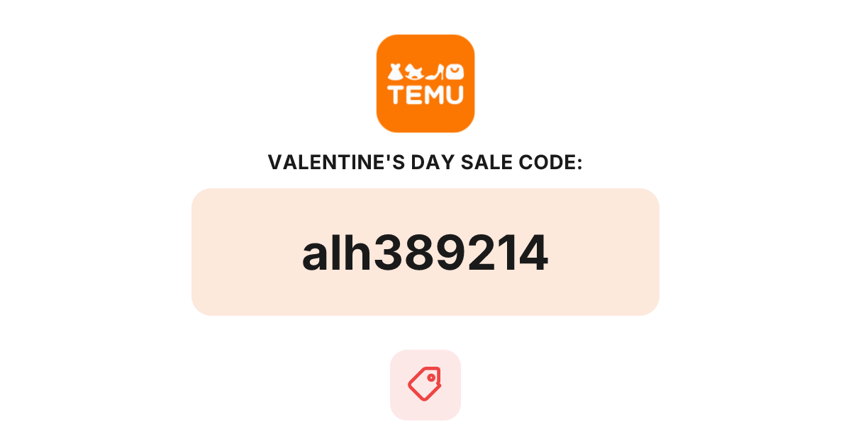 Temu Valentine's Day Sale Coupon Code, bundle deal, recently verified