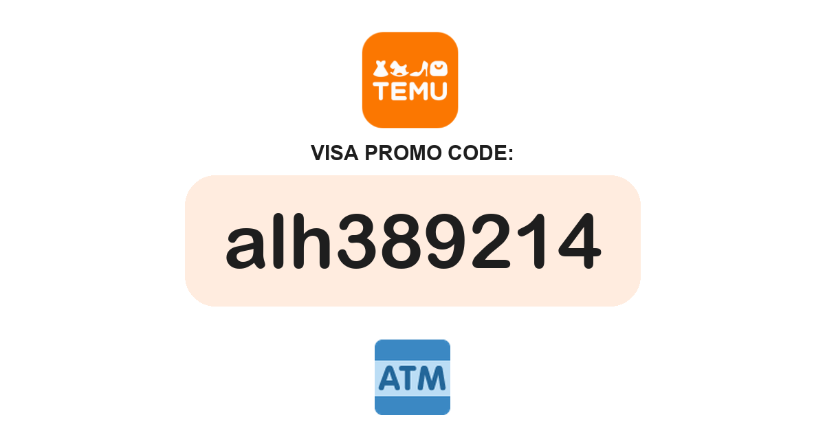 Temu VISA Promo Coupon Code, bundle deal, recently verified