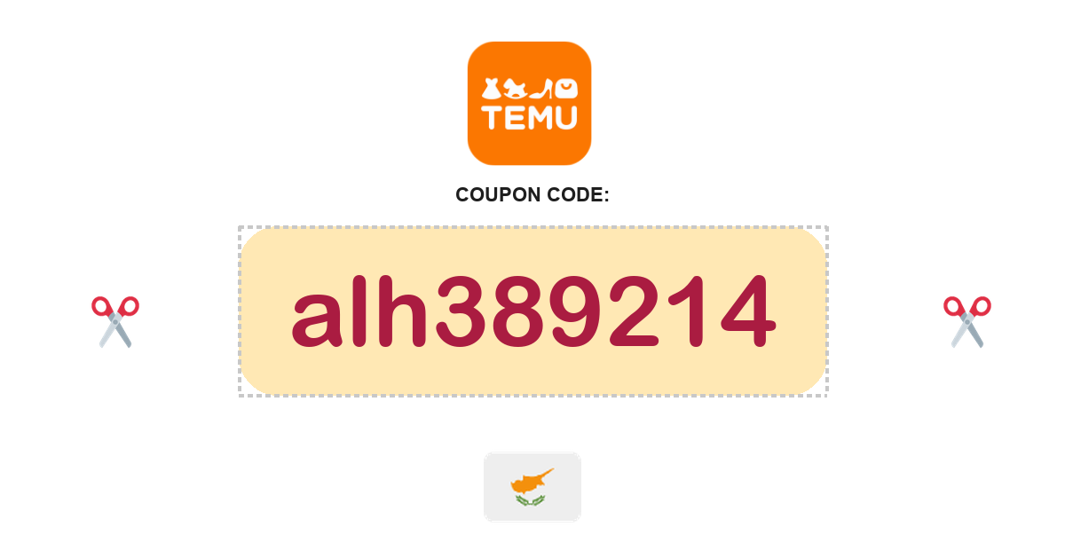 Temu Cyprus coupon code, €100 bundle, recently verified