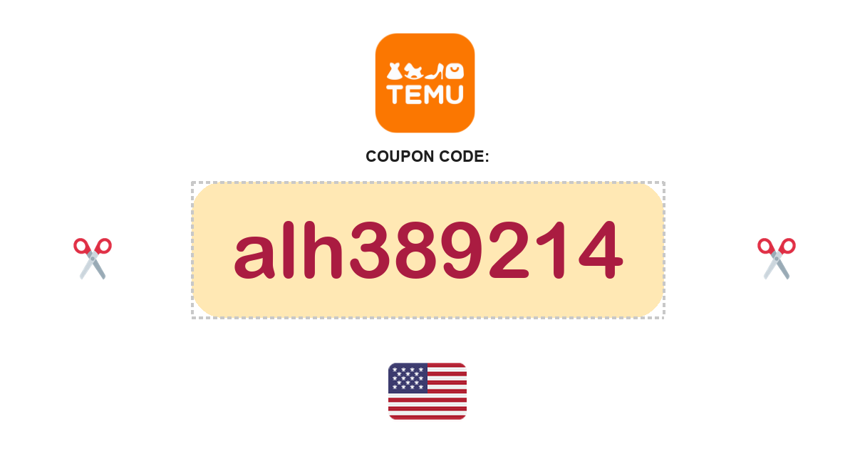 Temu United States coupon code, $100 bundle, recently verified